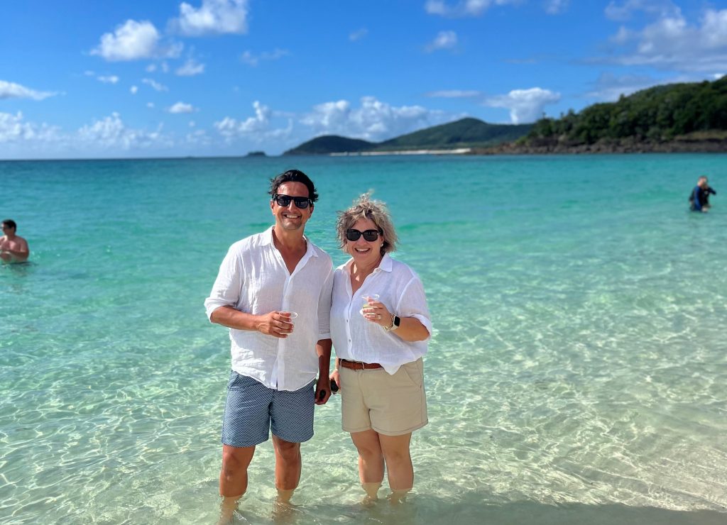 Exploring the Whitsundays, with a champagne in your hand!
